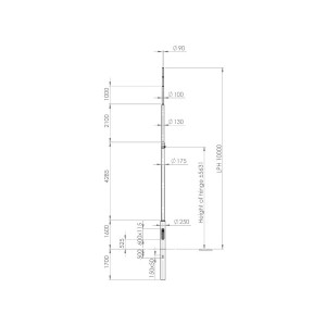 Kameramast ES250-10000-K COMPONENTS