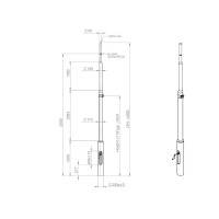 Kameramast F250-6000-K COMPONENTS