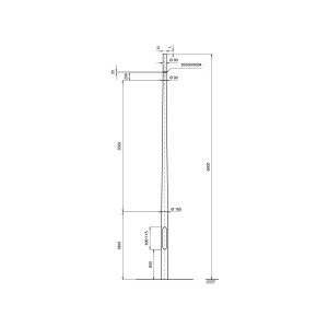 Kameramast F165-6000-S COMPONENTS