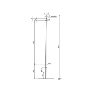 Kameramast F165-8000-S COMPONENTS