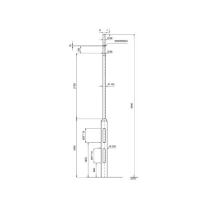 Kameramast F250-6000-S COMPONENTS