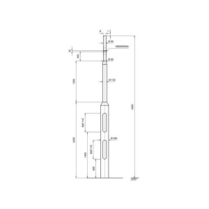 Kameramast F250-4500-S COMPONENTS