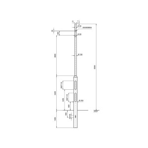 Kameramast ES250-6000-S COMPONENTS